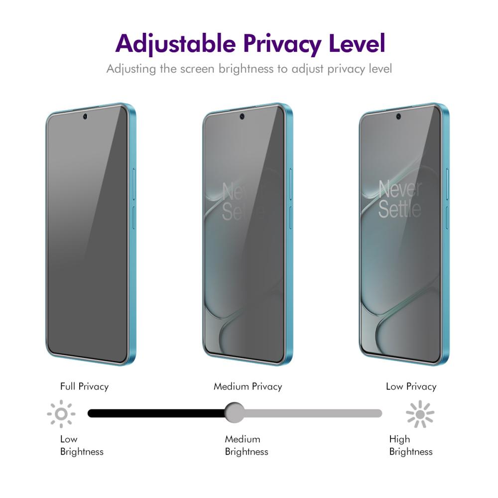 ENKAY ENKAY OnePlus 15R Skärmskydd Heltäckande Härdat Glas Privacy - Teknikhallen.se