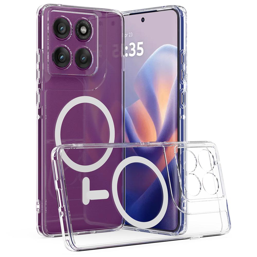  Motorola Edge 60 Pro Skal MagSafe Shockproof Hybrid - Teknikhallen.se