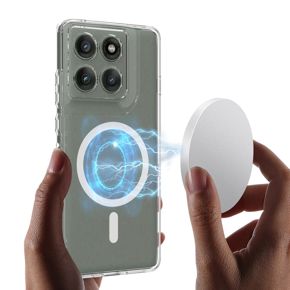  Motorola Edge 60 Pro Skal MagSafe Shockproof Hybrid - Teknikhallen.se