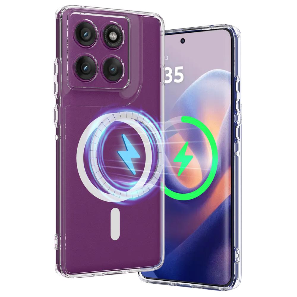  Motorola Edge 60 Pro Skal MagSafe Shockproof Hybrid - Teknikhallen.se