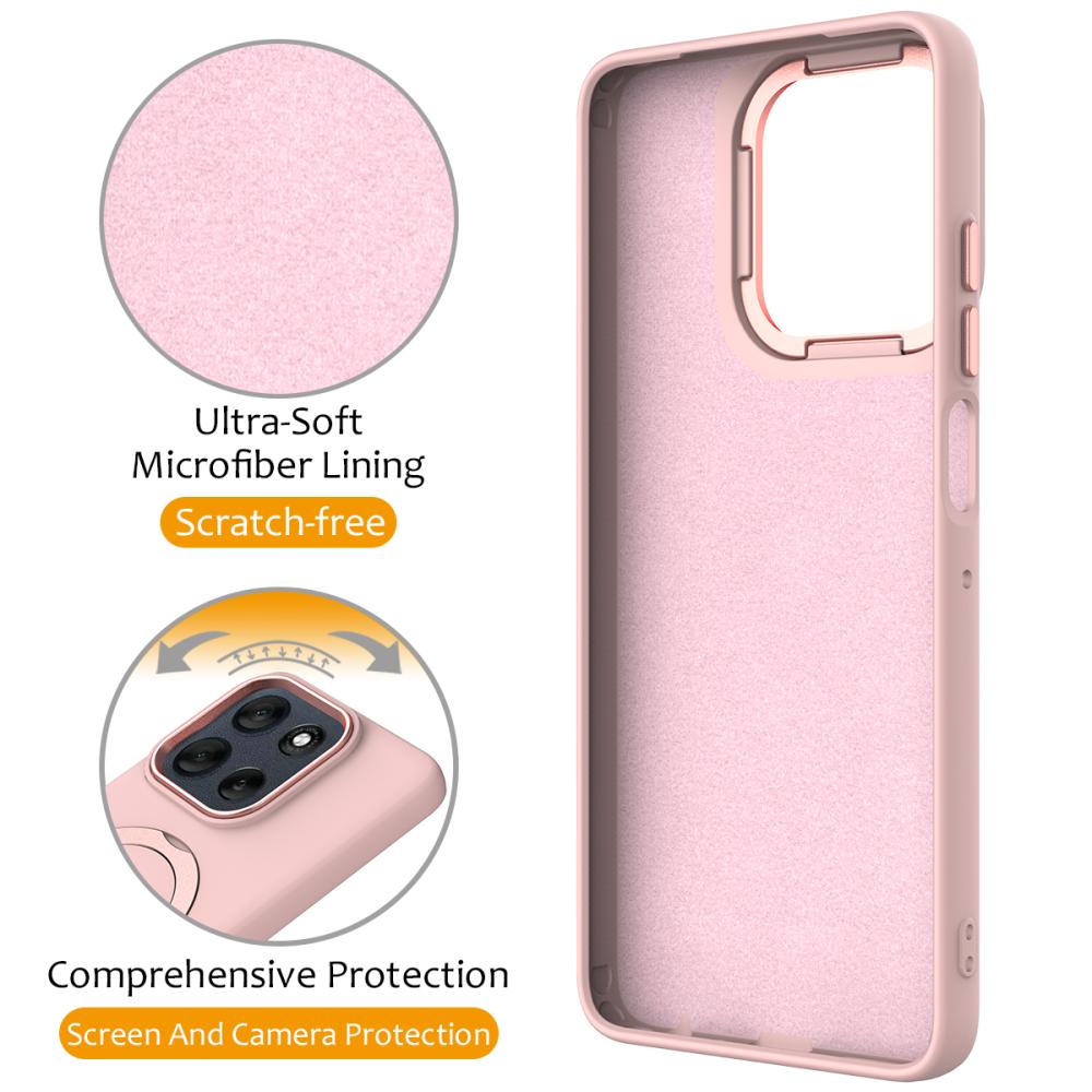  Motorola Edge 60/60 Fusion Skal MagSafe Kickstand Hybrid Rosa - Teknikhallen.se