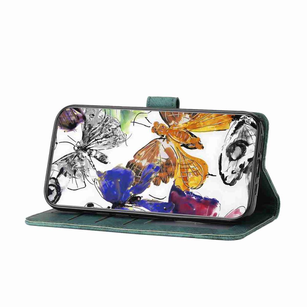  Sony Xperia 10 VII Fodral Fjäril Tryck Grön - Teknikhallen.se