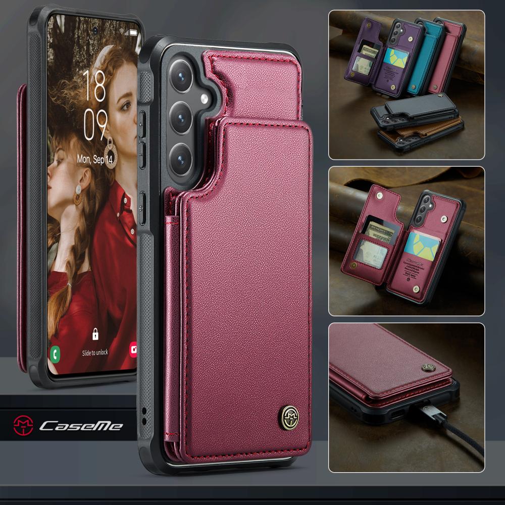 CASEME CASEME Samsung Galaxy S26 Skal RFID Kickstand Röd - Teknikhallen.se