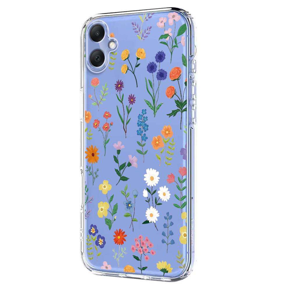  Samsung Galaxy A07 4G Skal Med Tryck Blommor - Teknikhallen.se