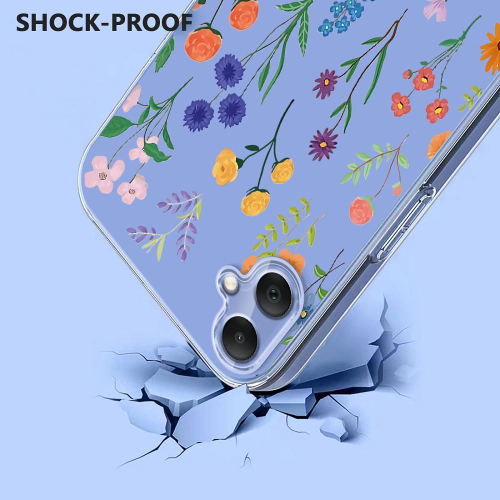  Samsung Galaxy A07 4G Skal Med Tryck Blommor - Teknikhallen.se