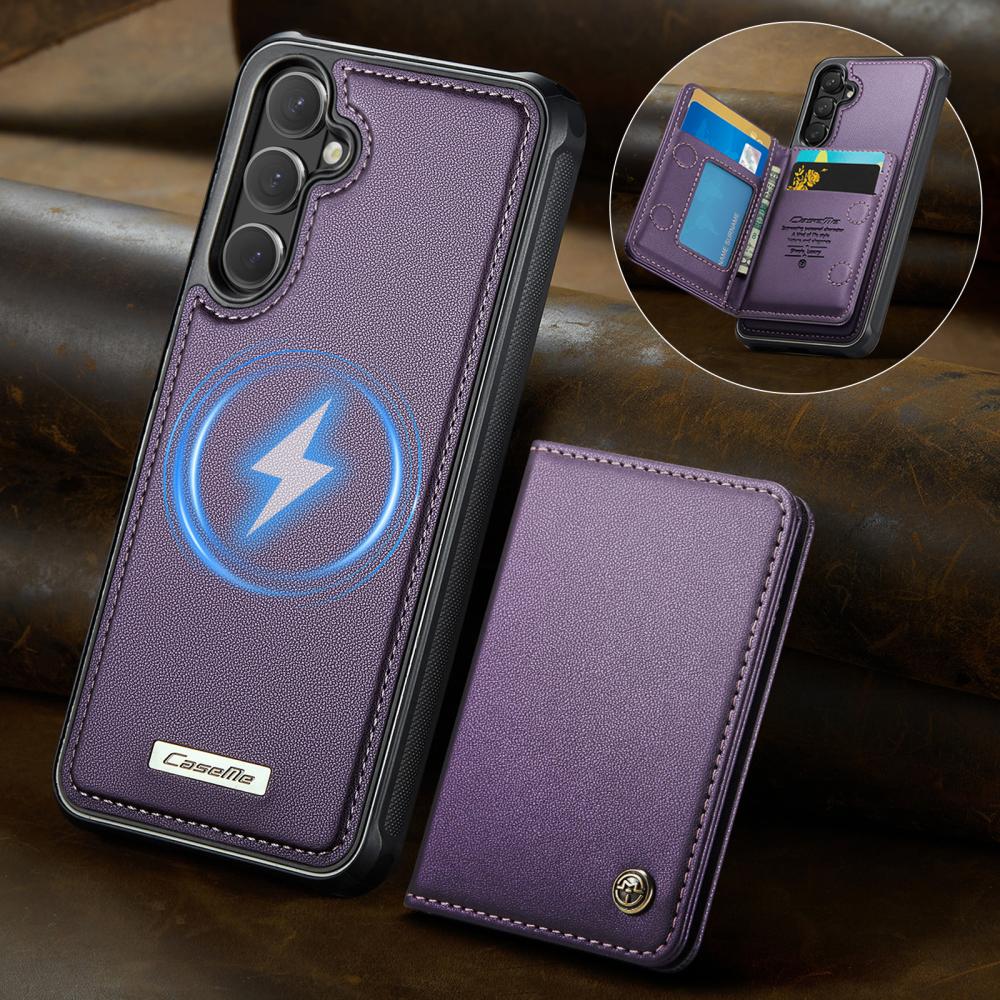 CASEME CASEME Galaxy S26 Skal MagSafe Avtagbar Korthållare Lila - Teknikhallen.se