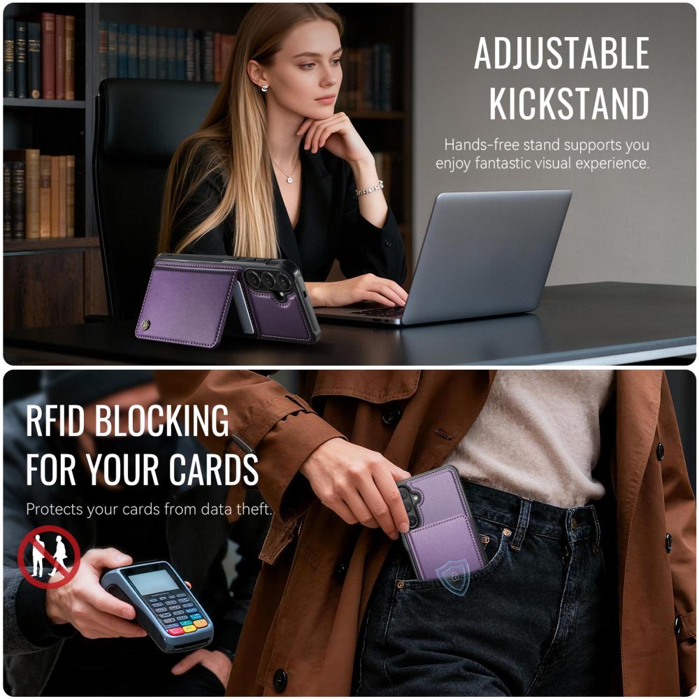 CASEME CASEME Galaxy S26 Skal MagSafe Avtagbar Korthållare Lila - Teknikhallen.se