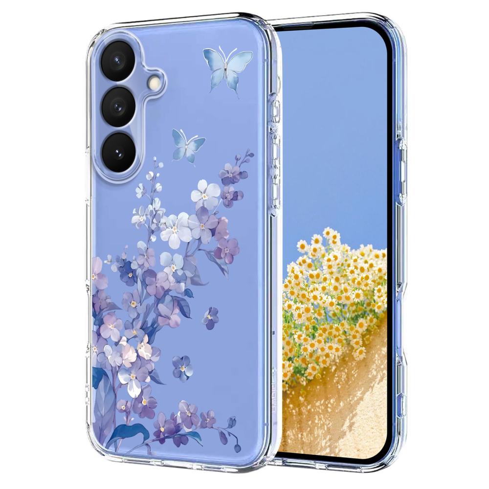  Samsung Galaxy S26 Plus Skal TPU Med Tryck Blommor - Teknikhallen.se