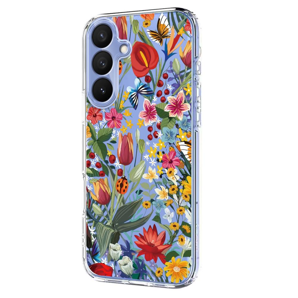  Samsung Galaxy S26 Plus Skal TPU Med Tryck Blommor - Teknikhallen.se