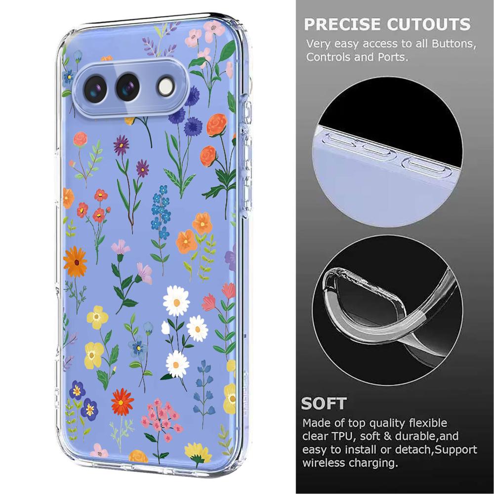  Google Pixel 10a Skal Med Tryck Blommor - Teknikhallen.se