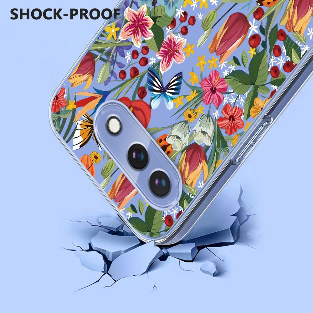  Google Pixel 10a Skal Med Tryck Blommor - Teknikhallen.se