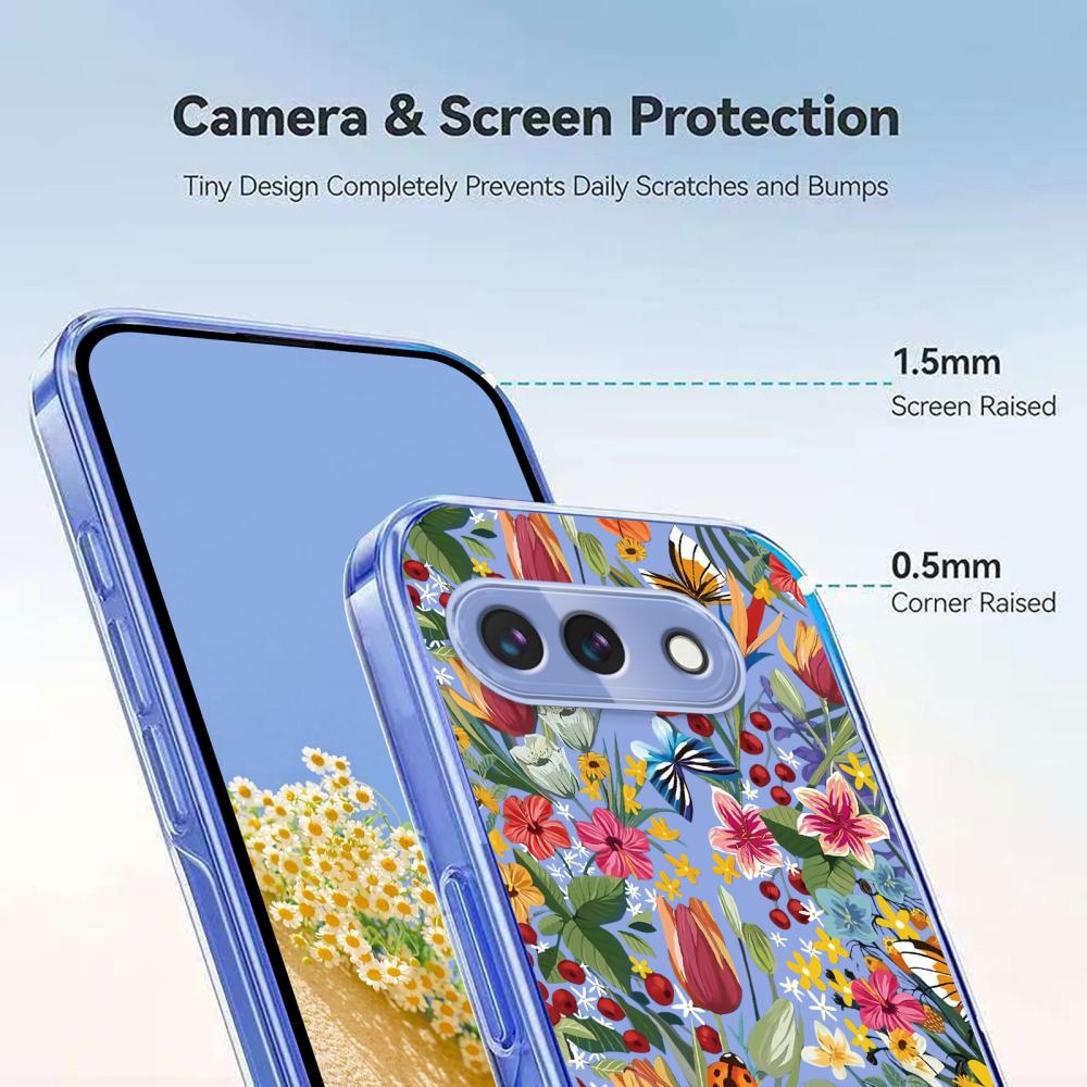  Google Pixel 10a Skal Med Tryck Blommor - Teknikhallen.se