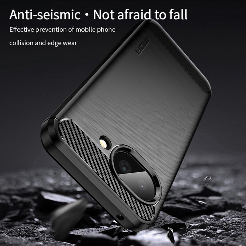 MOFI MOFI Google Pixel 10a Skal Borstad Stål Textur Blå - Teknikhallen.se