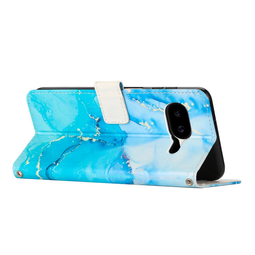  Google Pixel 10a Fodral Marmor Blå / Grön - Teknikhallen.se