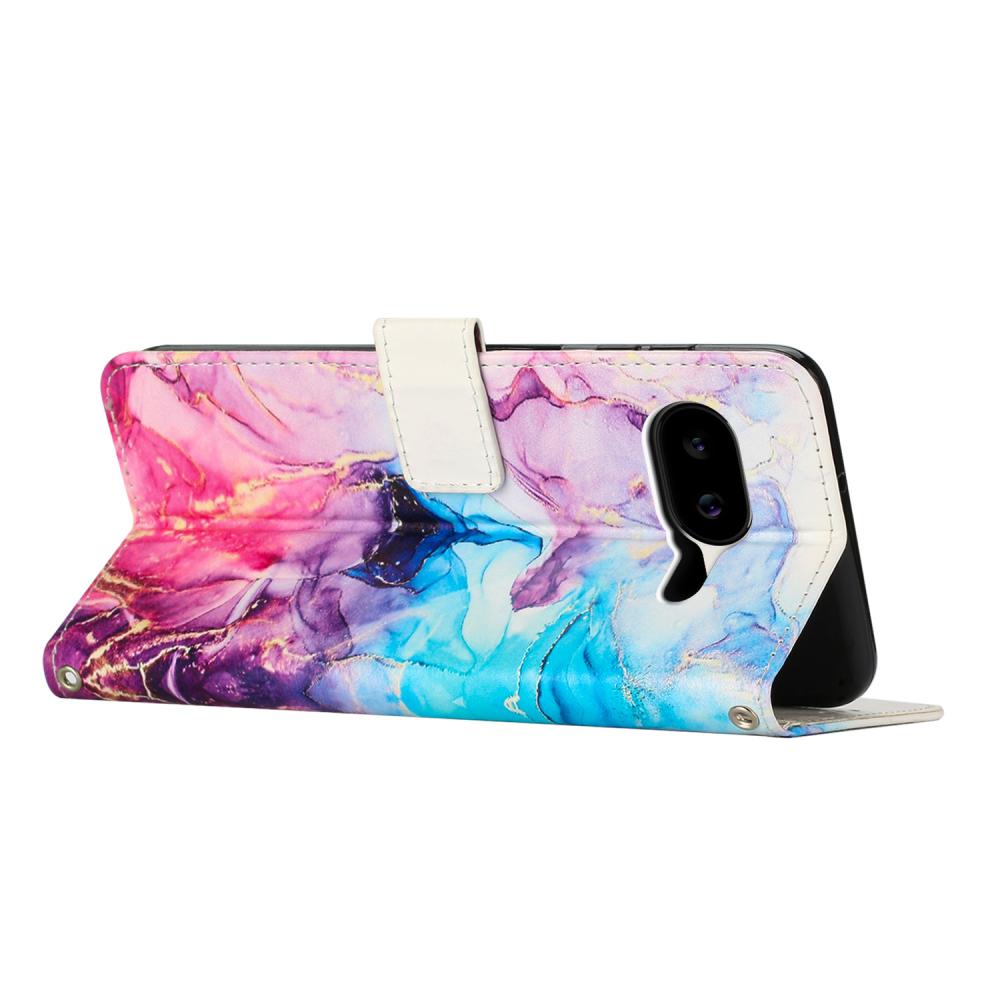  Google Pixel 10a Fodral Marmor Rosa / Lila - Teknikhallen.se