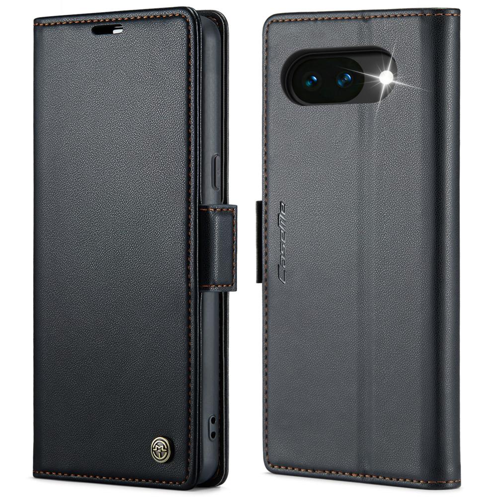 CASEME CASEME Google Pixel 10a Fodral RFID Läder Svart - Teknikhallen.se