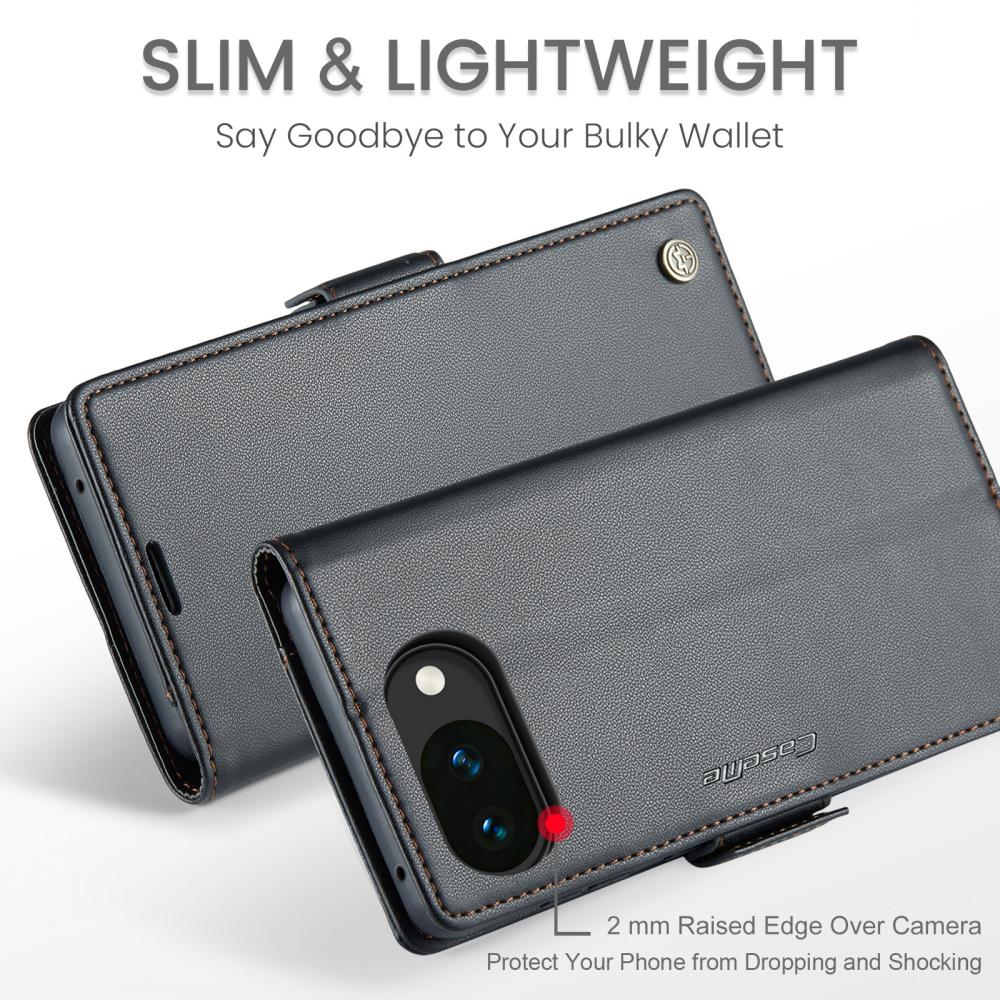 CASEME CASEME Google Pixel 10a Fodral RFID Läder Svart - Teknikhallen.se