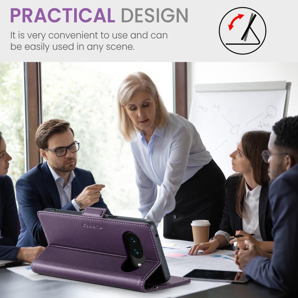 CASEME CASEME Google Pixel 10a Fodral RFID Läder Lila - Teknikhallen.se