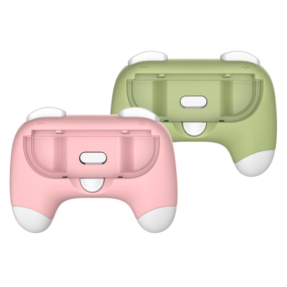 DOBE DOBE Nintendo Switch 2 st Joy-Con Grepp Rosa / Grön - Teknikhallen.se