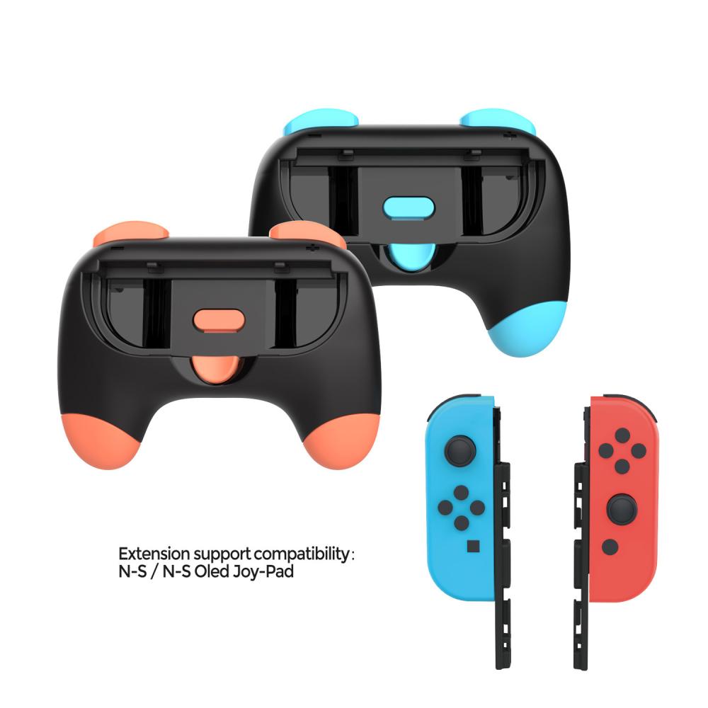DOBE DOBE Nintendo Switch 2 st Joy-Con Grepp Röd / Blå - Teknikhallen.se