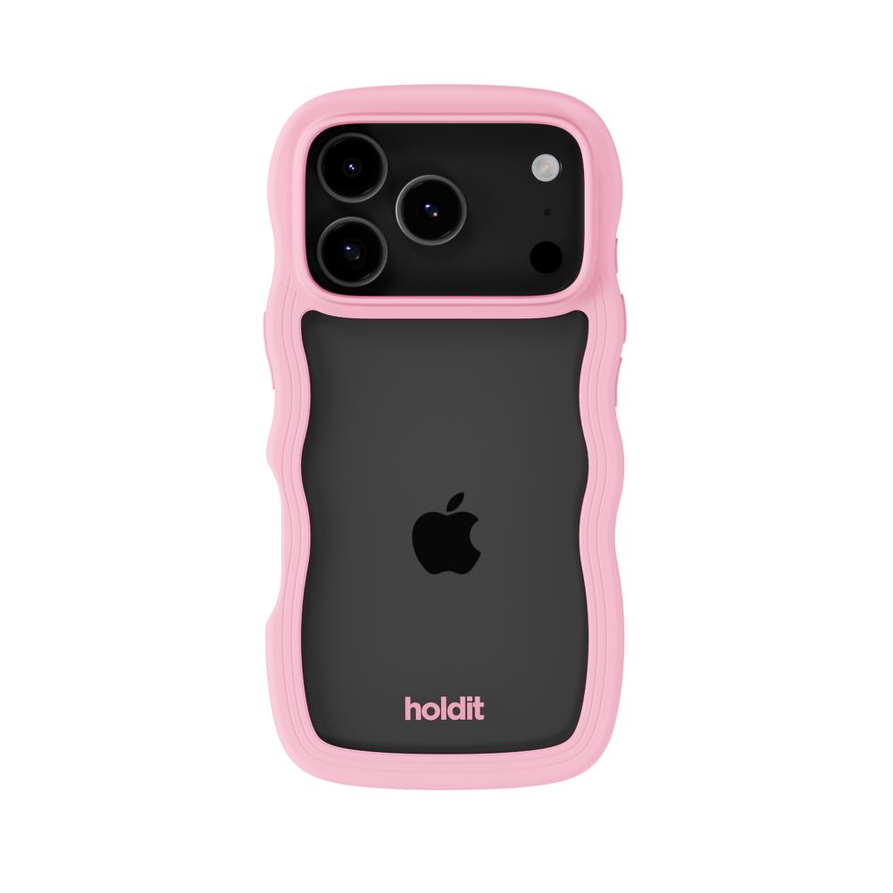 holdit holdit iPhone 17 Pro Max Mobilskal Wavy Pink/Transparent - Teknikhallen.se