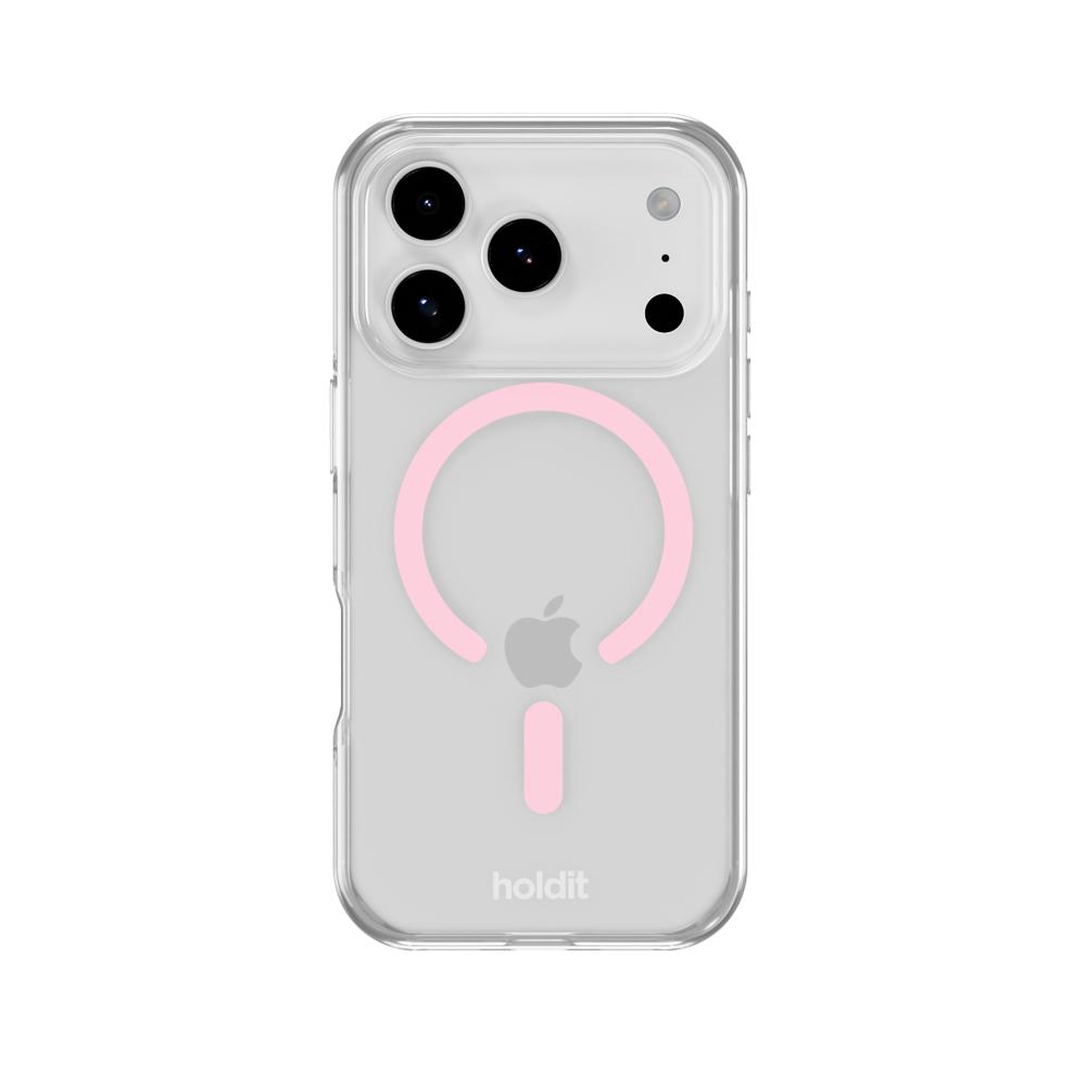 holdit holdit iPhone 17 Pro MagSafe Mobilskal Pink/Transparent - Teknikhallen.se