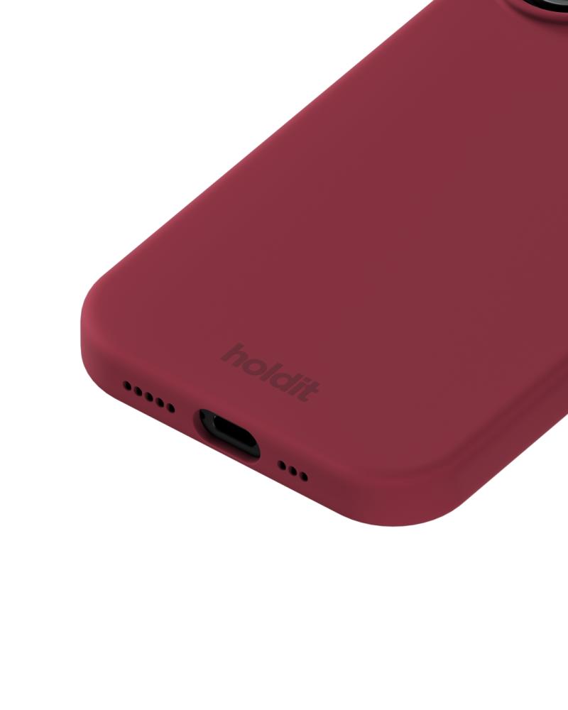 holdit holdit iPhone 17 Mobilskal Silikon Red Velvet - Teknikhallen.se