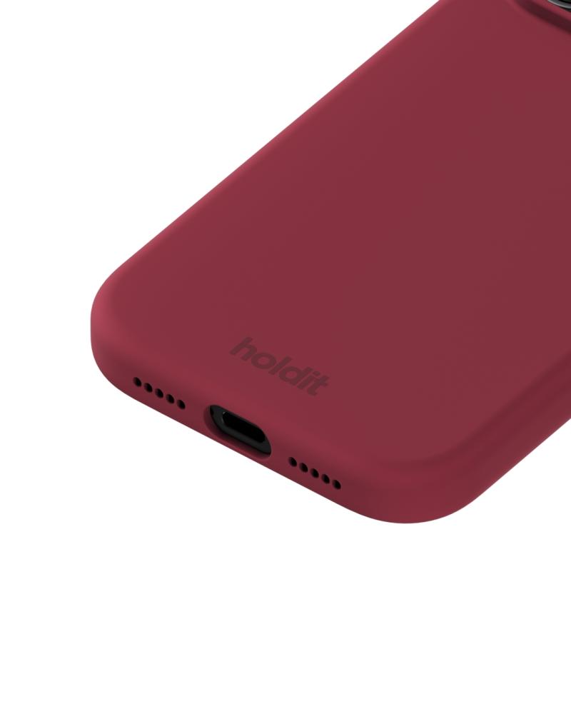 holdit holdit iPhone 17 Pro Mobilskal Silikon Red Velvet - Teknikhallen.se