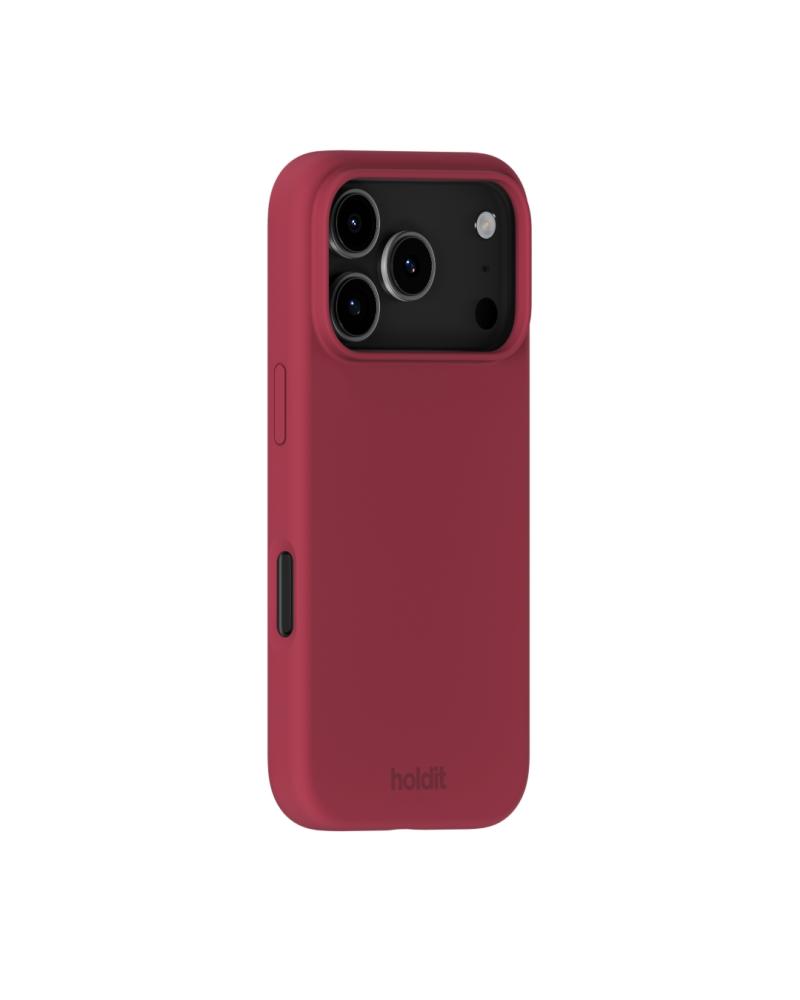 holdit holdit iPhone 17 Pro Max Mobilskal Silikon Red Velvet - Teknikhallen.se