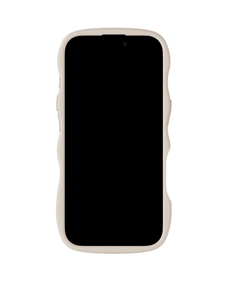holdit holdit iPhone 17 Mobilskal Wavy Light Beige/Transparent - Teknikhallen.se