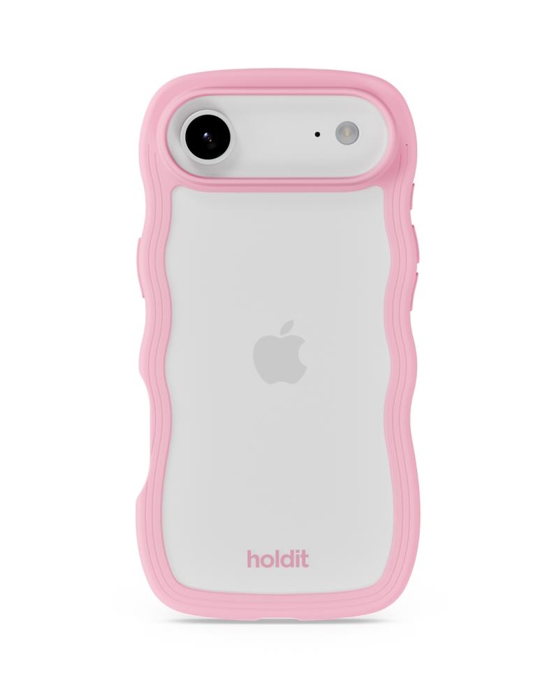 holdit holdit iPhone 17 Air Mobilskal Wavy Pink/Transparent - Teknikhallen.se