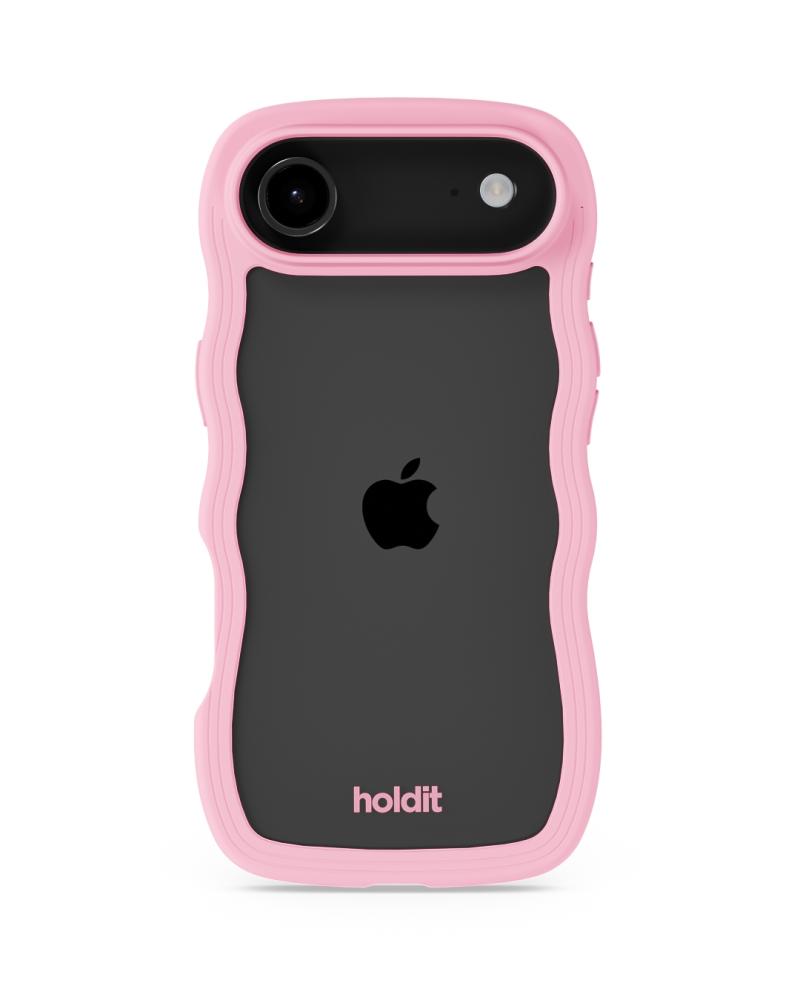 holdit holdit iPhone 17 Air Mobilskal Wavy Pink/Transparent - Teknikhallen.se