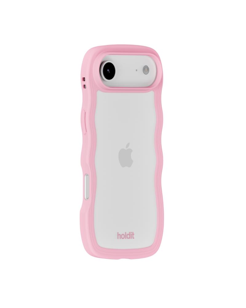 holdit holdit iPhone 17 Air Mobilskal Wavy Pink/Transparent - Teknikhallen.se