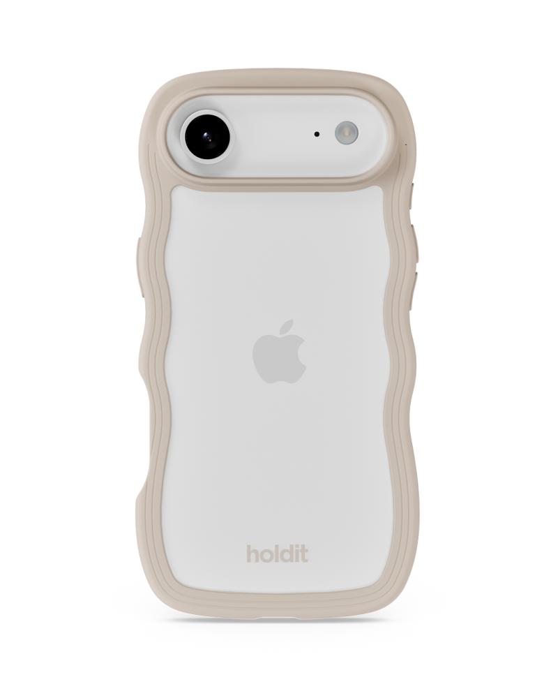 holdit holdit iPhone 17 Air Mobilskal Wavy Light Beige/Transparent - Teknikhallen.se
