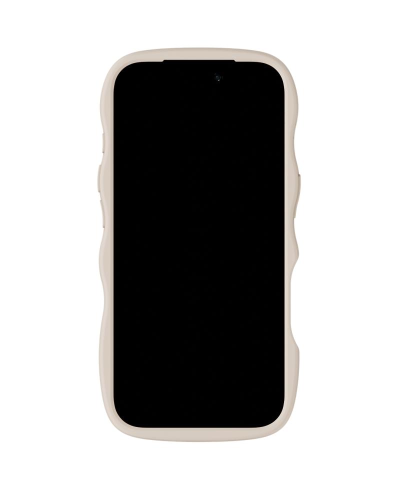 holdit holdit iPhone 17 Pro Mobilskal Wavy Light Beige/Transparent - Teknikhallen.se