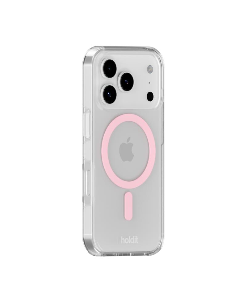 holdit holdit iPhone 17 Pro MagSafe Mobilskal Pink/Transparent - Teknikhallen.se