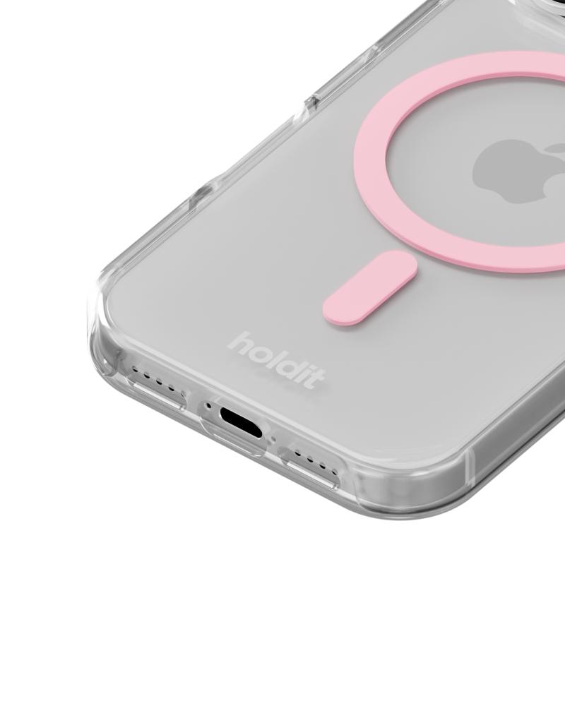 holdit holdit iPhone 17 Pro Max MagSafe Mobilskal Pink/Transparent - Teknikhallen.se