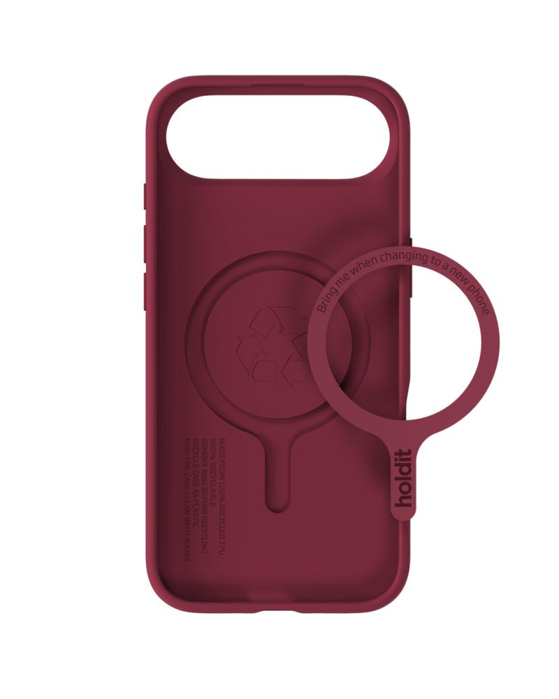holdit holdit iPhone 17 Air Mobilskal Soft MagSafe Red Velvet - Teknikhallen.se