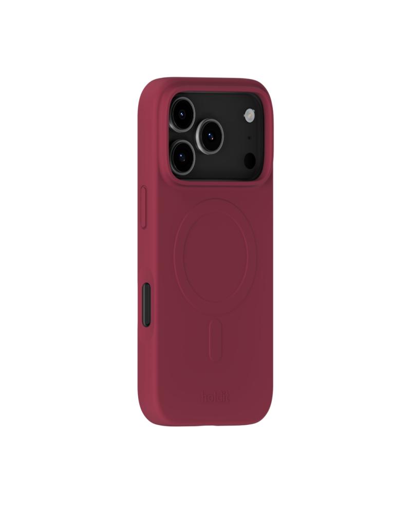 holdit holdit iPhone 17 Pro Mobilskal Soft MagSafe Red Velvet - Teknikhallen.se