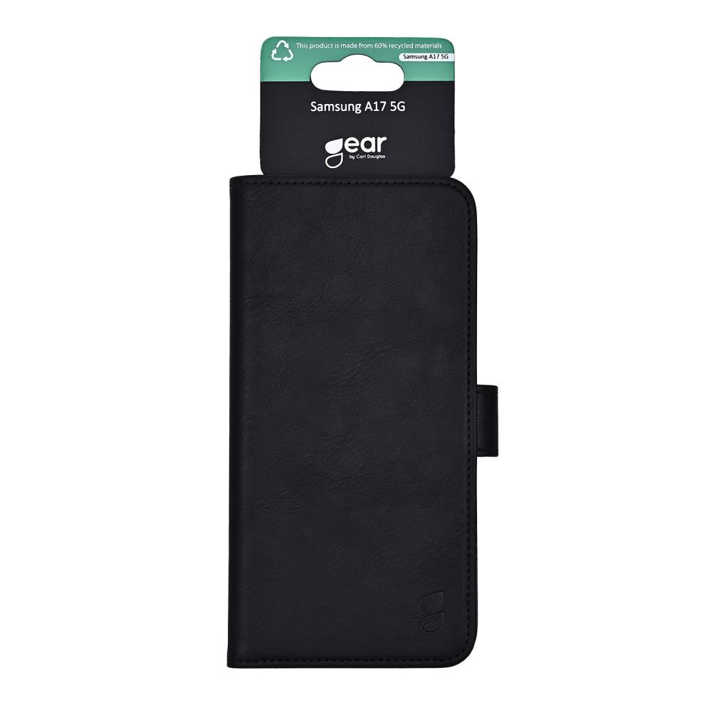 Gear Gear Samsung Galaxy A17 5G Fodral Läder Svart - Teknikhallen.se