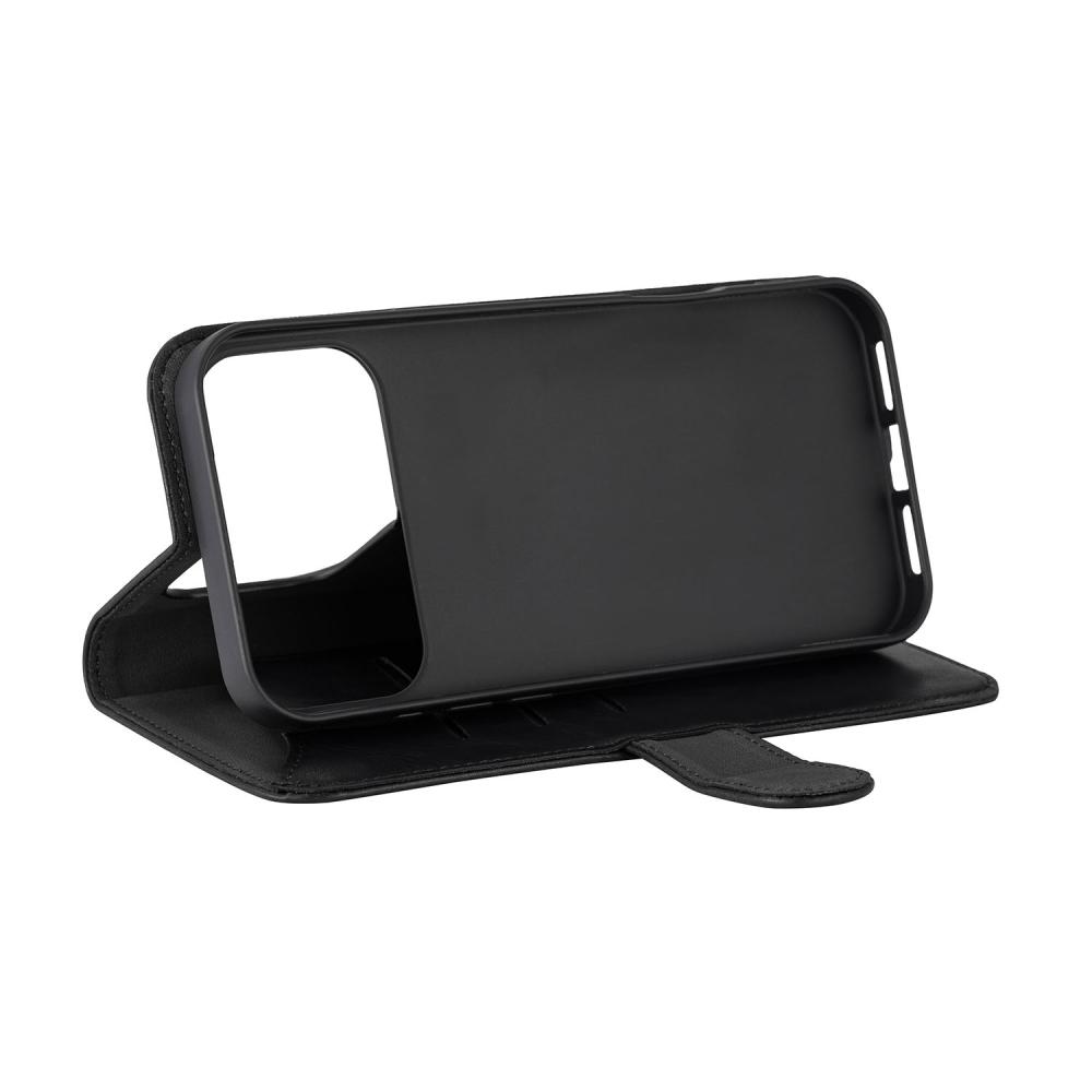 Gear Gear iPhone 17 Pro Fodral MagSafe Läder Svart - Teknikhallen.se