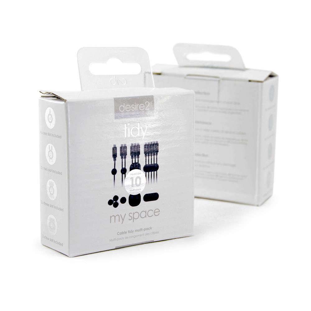 DESIRE2 DESIRE2 Kabelclips Tidy 10-pack Svart - Teknikhallen.se