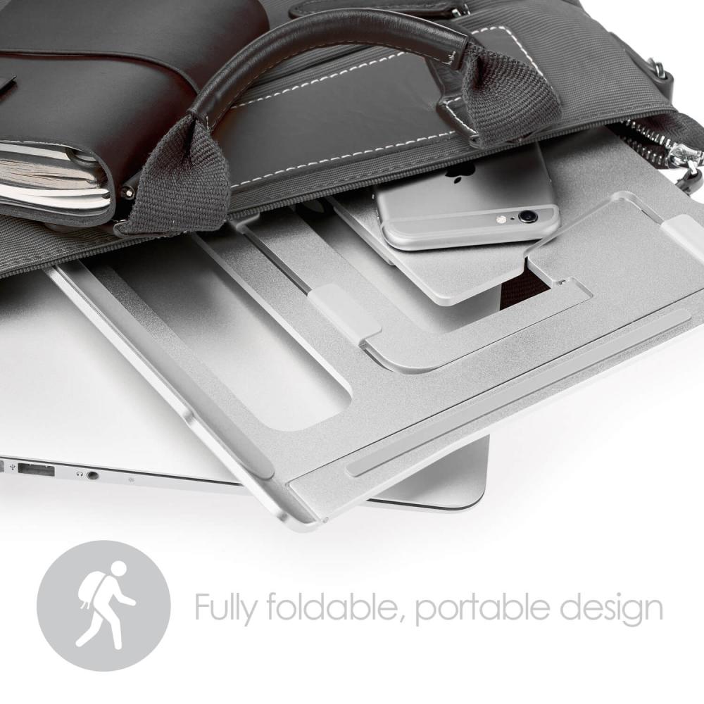 DESIRE2 DESIRE2 Laptopställ Supreme Lite Portable Justerbar Silver - Teknikhallen.se