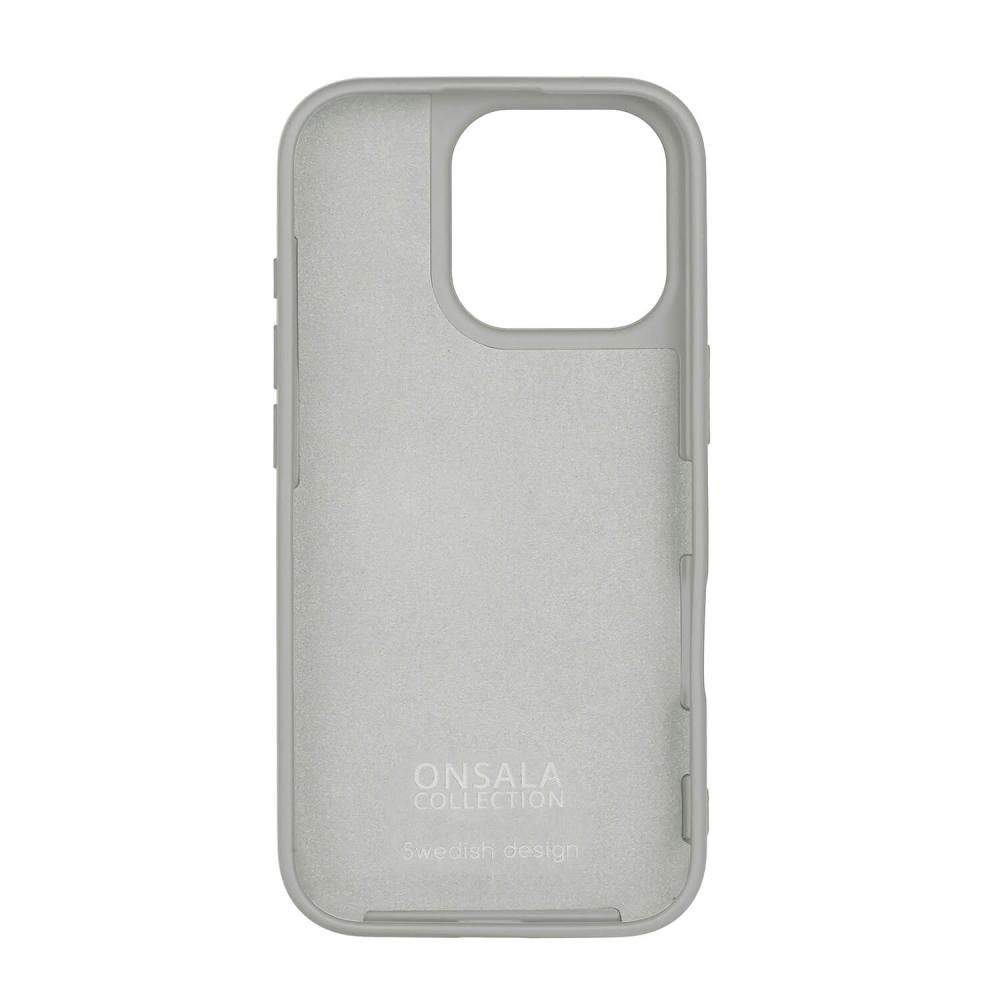 Onsala Onsala iPhone 16 Pro Mobilskal Med Silikonkänsla Concrete - Teknikhallen.se