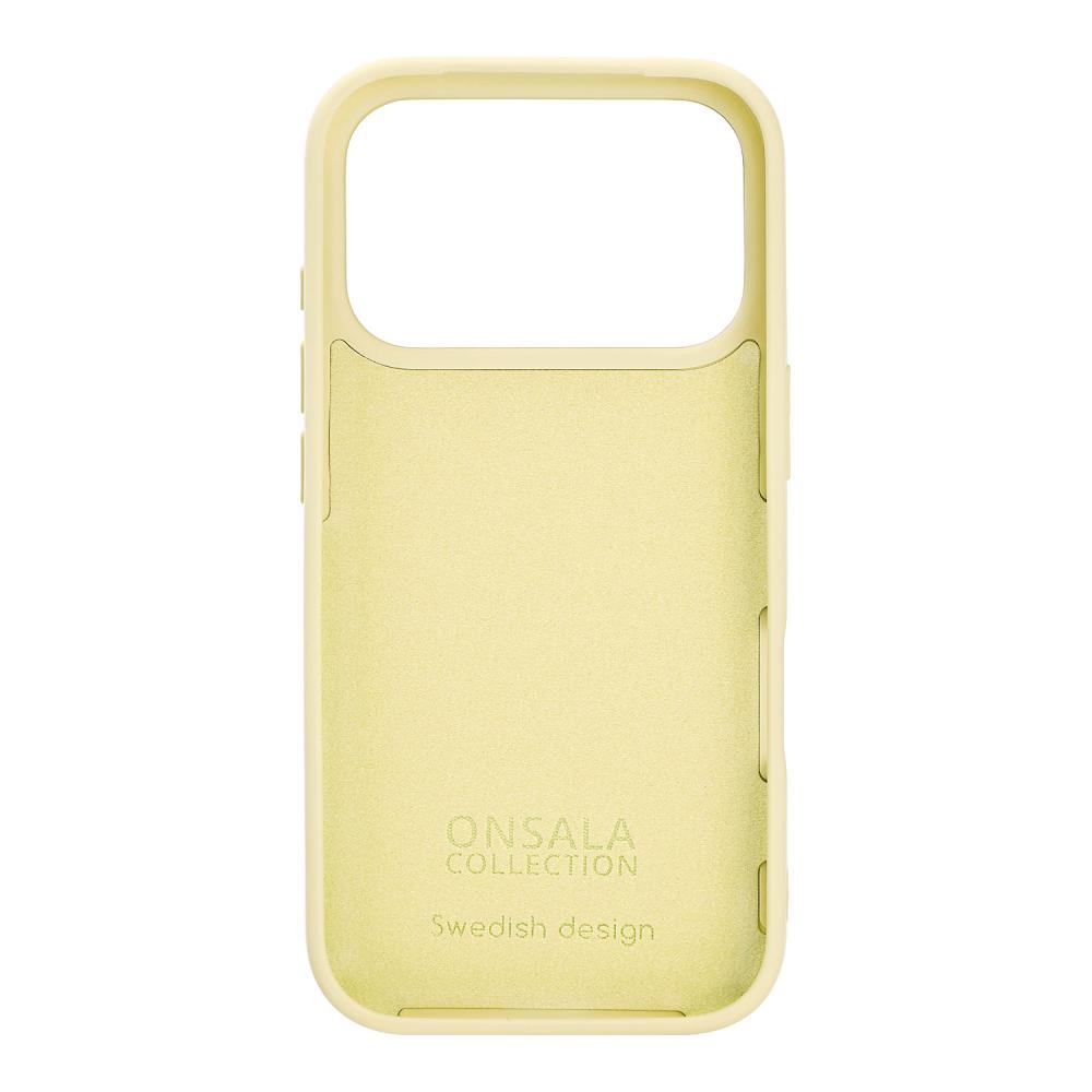 Onsala Onsala iPhone 17 Pro Mobilskal Med Silikonkänsla Lemon - Teknikhallen.se