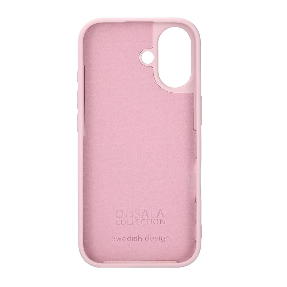 Onsala Onsala iPhone 17 Mobilskal Med Silikonkänsla Chalk Pink - Teknikhallen.se