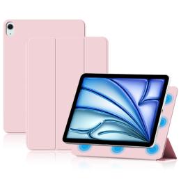  iPad Air 13 2024 2in1 Magnetiskt Fodral Rosa - Teknikhallen.se