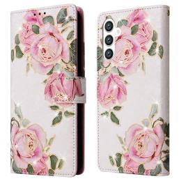  Samsung Galaxy S25 Fodral RFID Rosa Blommor - Teknikhallen.se