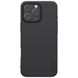 NILLKIN NILLKIN iPhone 16 Pro Max Skal MagSafe Frosted Shield Svart - Teknikhallen.se