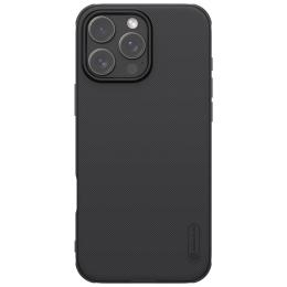 NILLKIN NILLKIN iPhone 16 Pro Max Skal MagSafe Frosted Shield Svart - Teknikhallen.se